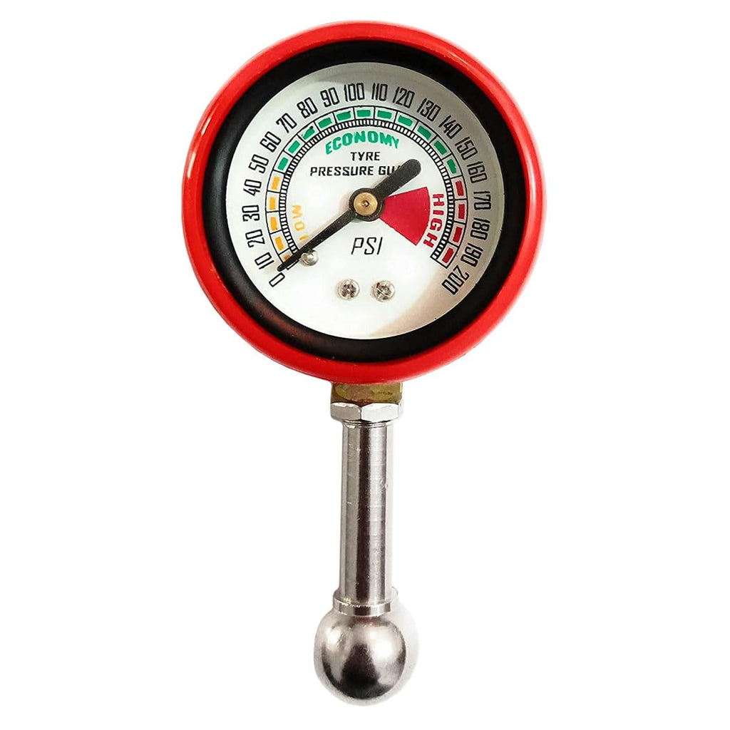 Tire Pressure Gauge TTC (Small Gauge) with Rubber Hose – 150 PSI