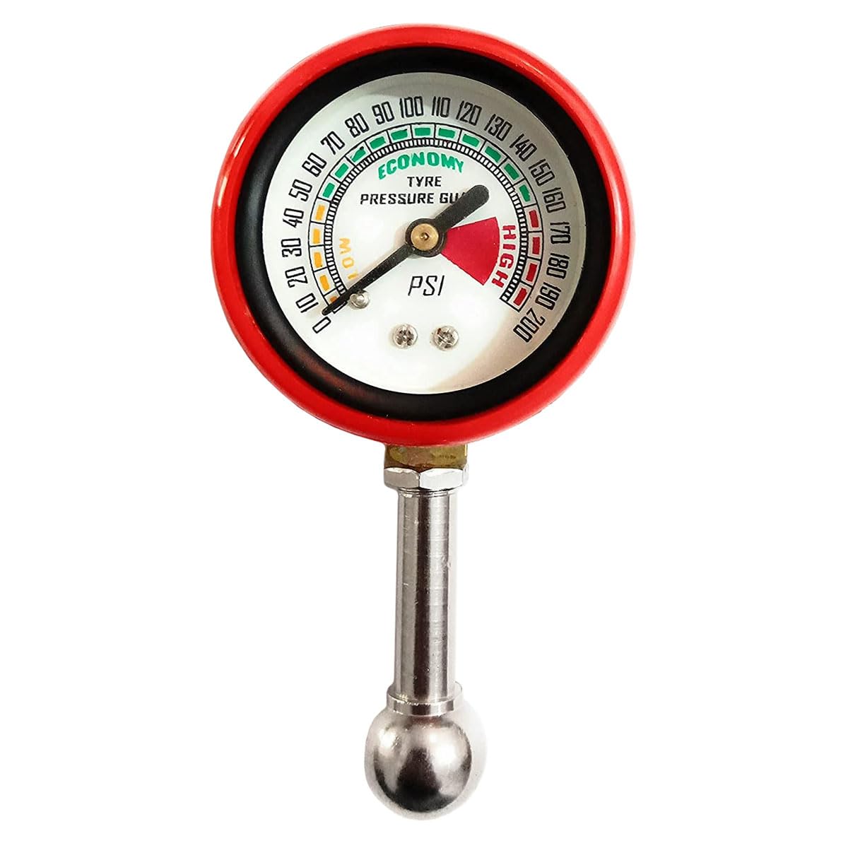 Tire Pressure Gauge TTC (Small Gauge) with Rubber Hose – 150 PSI